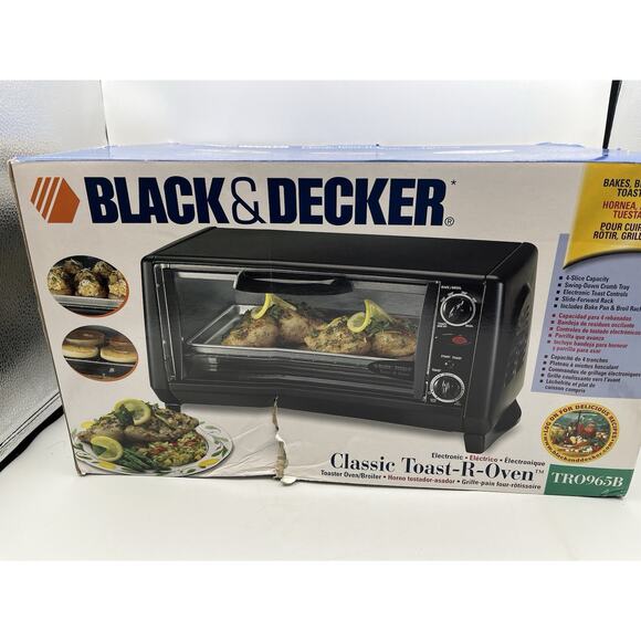 Black & Decker TRO965B Spacemaker Toast-R-Oven Toaster Oven Brand New Open Box - Picture 4 of 10